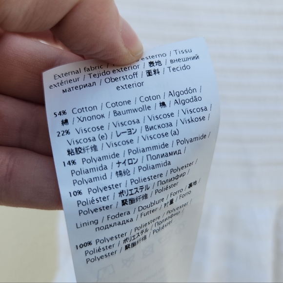 M Missoni White Ribbed Short Mini Mesh Striped Skater Dress - Picture 14 of 14